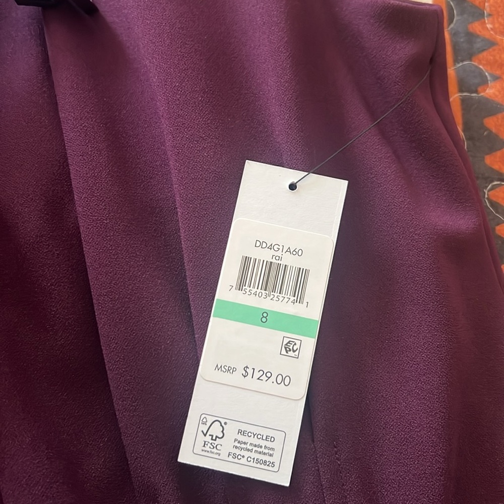NEW Purple DKNY Sleeveless Fit & Flare Dress - Picture 3 of 7